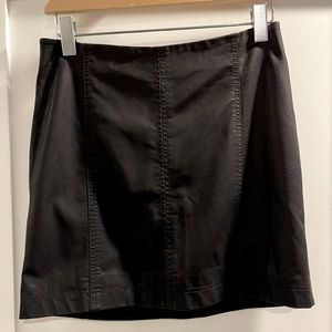 Free People faux leather skirt